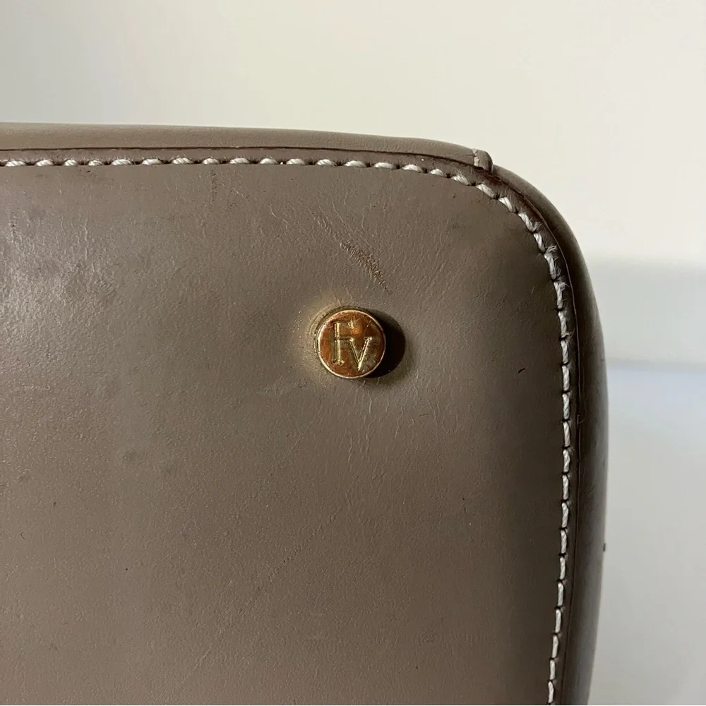 Frances Valentine Neutral Taupe June Slouchy Hobo Shoulder Bag